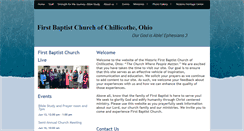 Desktop Screenshot of firstbaptistchurchchillicothe.com